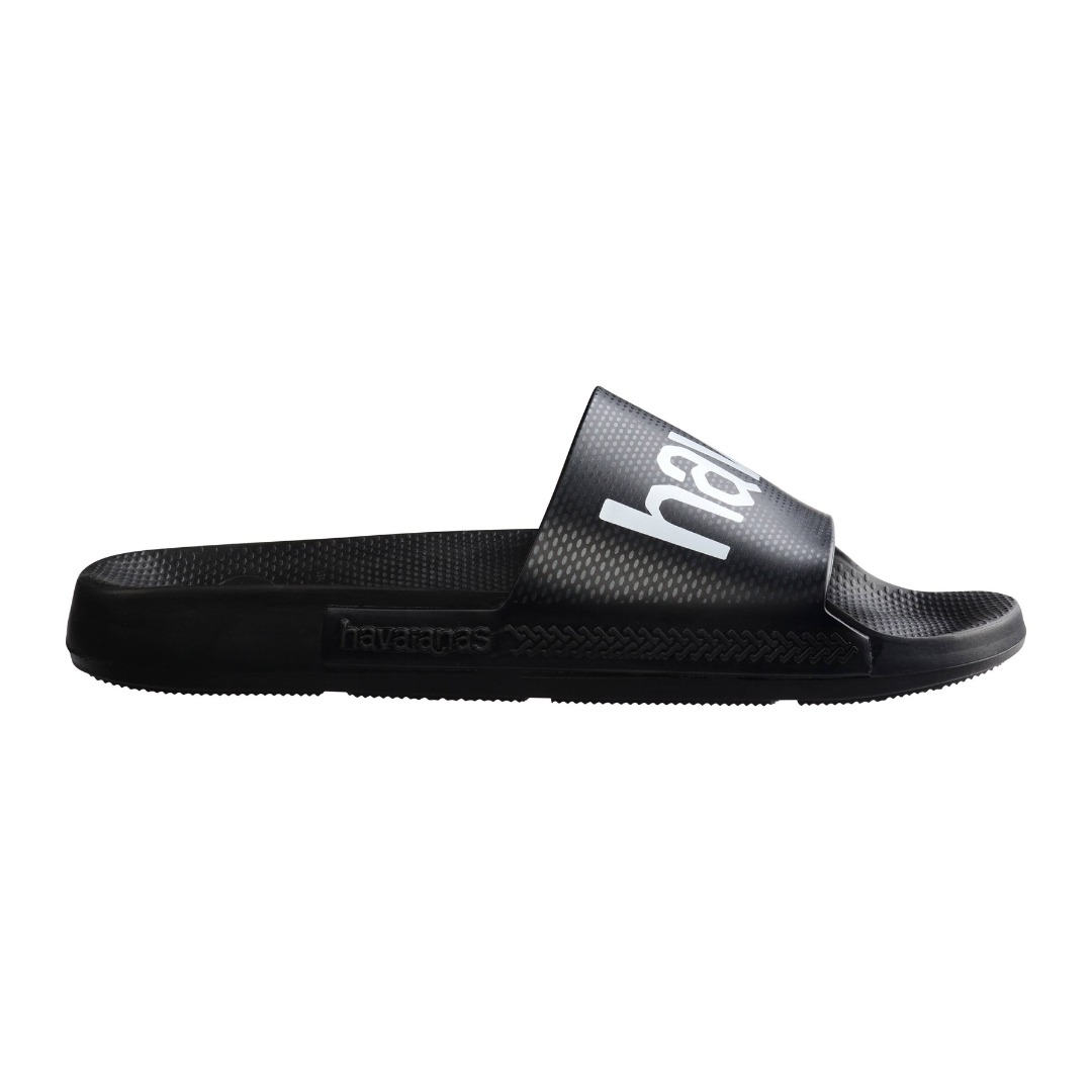 HAVAIANAS SLIDE CLASSIC LOGOMANIA 4148124-0090 Μαύρο