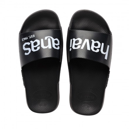 HAVAIANAS SLIDE CLASSIC LOGOMANIA 4148124-0090 Black