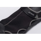CROCS SWIFTWATER MESH DECK SANDAL M 205289-001 Black Image 3