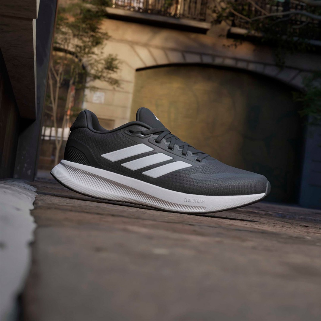 adidas Performance RUNFALCON 5 WIDE IE0552 Μαύρο