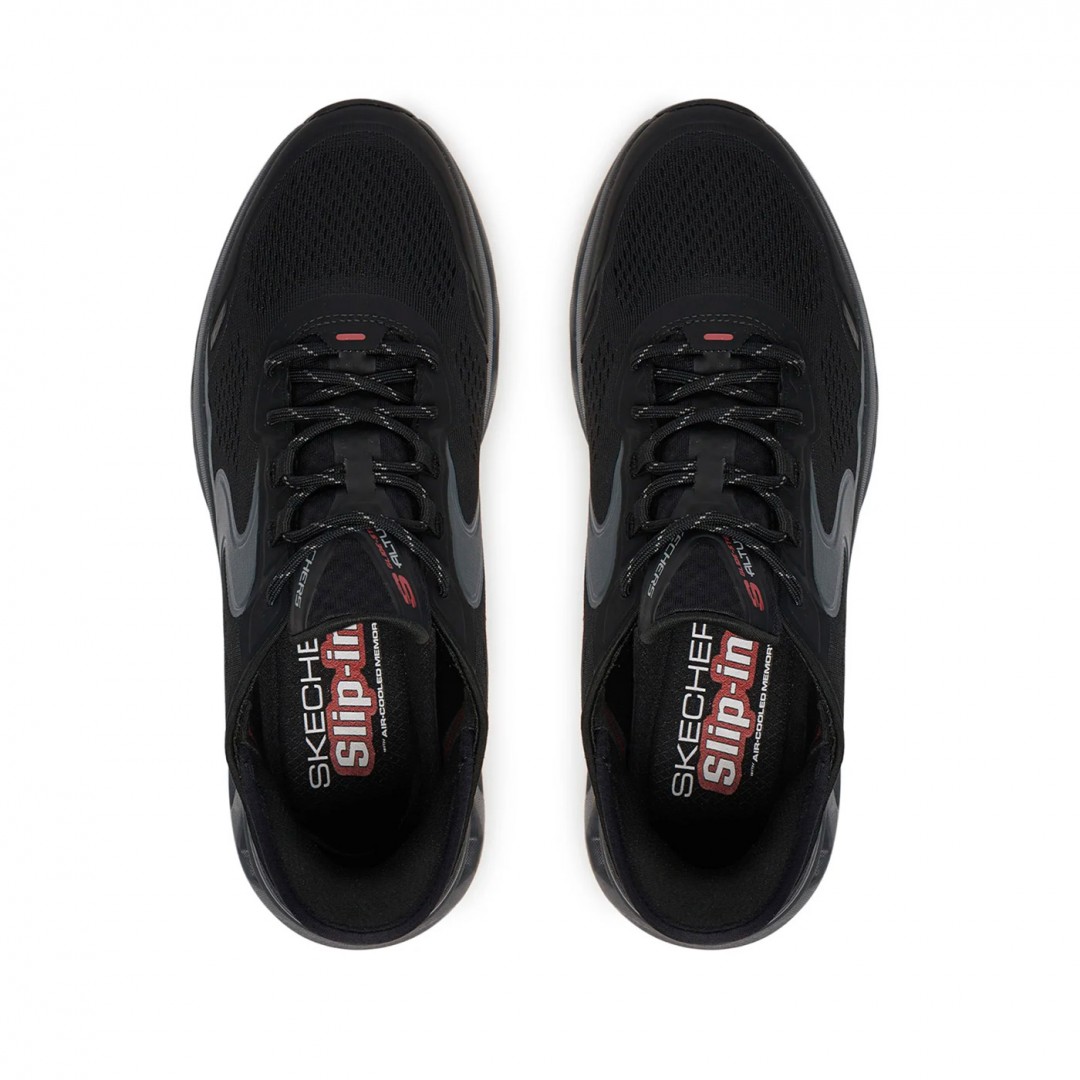 SKECHERS SLIP-INS ENGINEERED MESH LACE UP W 232921-BKCC Black
