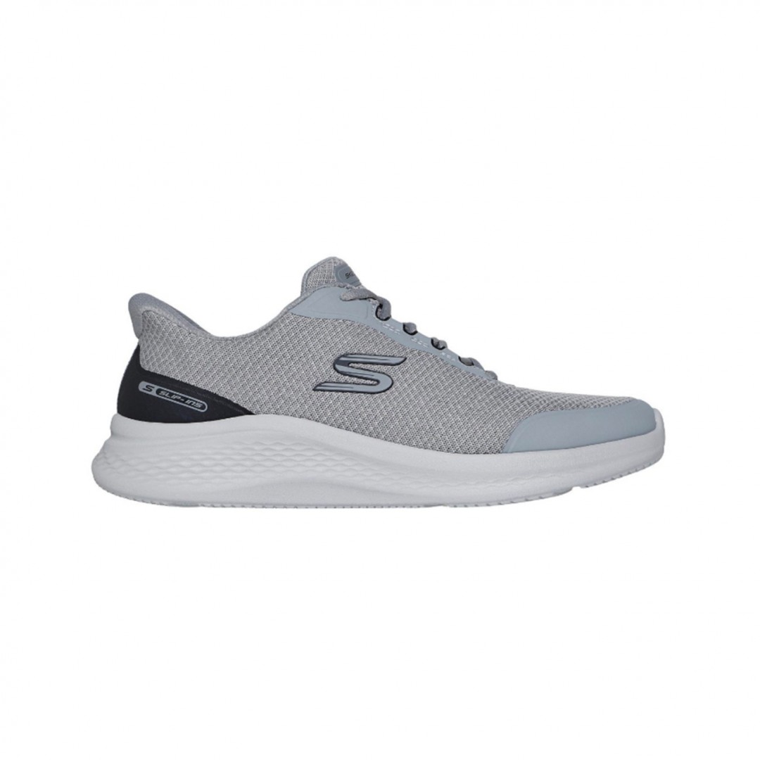 SKECHERS SLIP-INS MESH LACE UP SNEAKER WHOTMELT DETAILS 233183-GYBK Γκρί