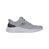 SKECHERS SLIP-INS MESH LACE UP SNEAKER WHOTMELT DETAILS 233183-GYBK Γκρί Εικόνα 