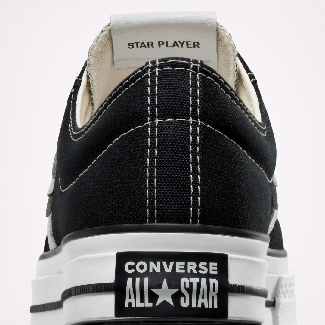 CONVERSE STAR PLAYER 76 PREMIUM CANVAS A01607C Μαύρο