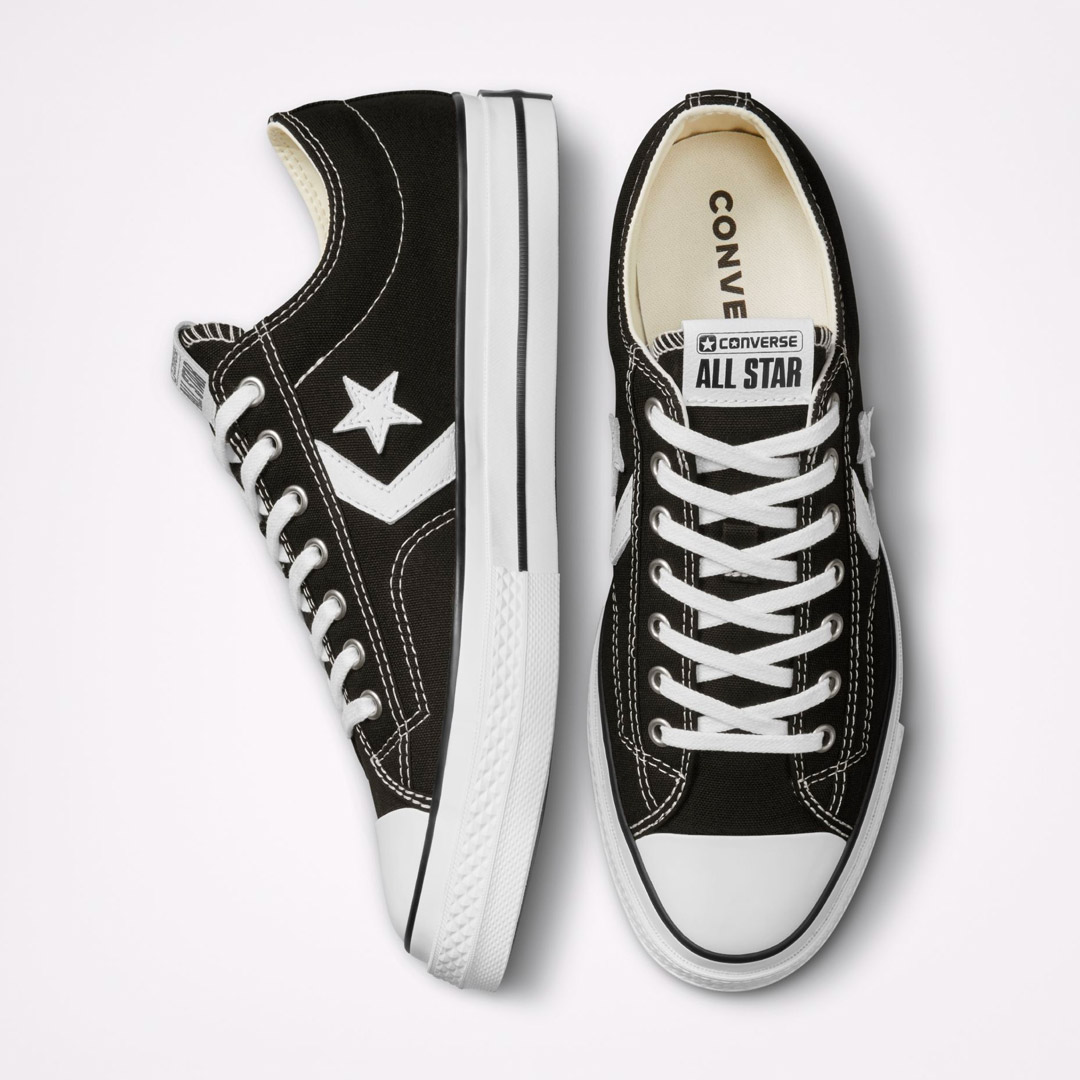 CONVERSE STAR PLAYER 76 PREMIUM CANVAS A01607C Μαύρο