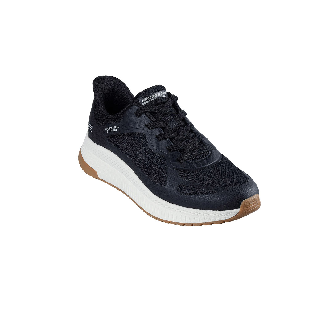 SKECHERS SLIP-INS KNIT HOTMELT LACE UP SNEAKER 118423-BLK Black