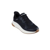 SKECHERS SLIP-INS KNIT HOTMELT LACE UP SNEAKER 118423-BLK Black Image 1