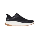 SKECHERS SLIP-INS KNIT HOTMELT LACE UP SNEAKER 118423-BLK Black Image 