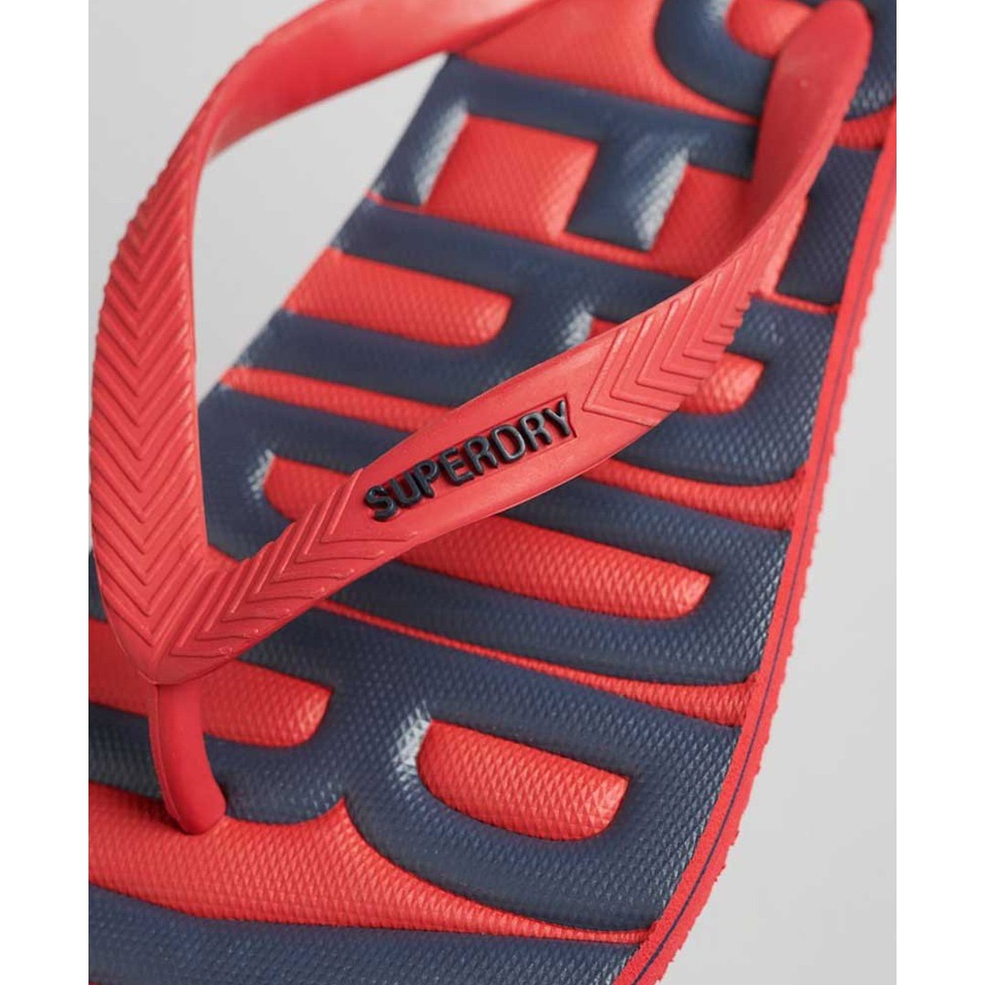 SUPERDRY VINTAGE VEGAN FLIP FLOPS MF310237A-RXG Red