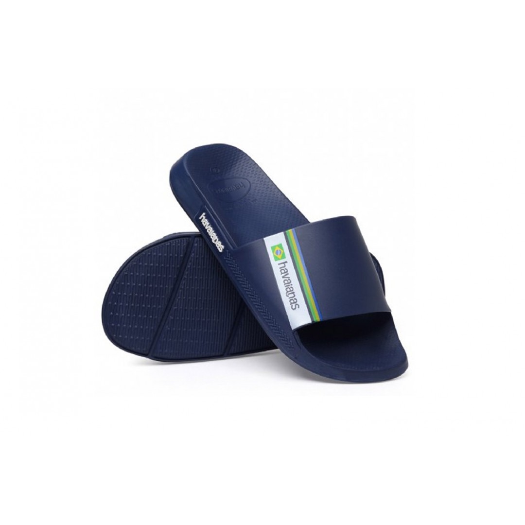 HAVAIANAS HAV. SLIDE BRASIL 4147319-0555 Μπλέ
