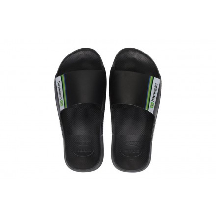 HAVAIANAS HAV. SLIDE BRASIL 4147319-0090 Μαύρο
