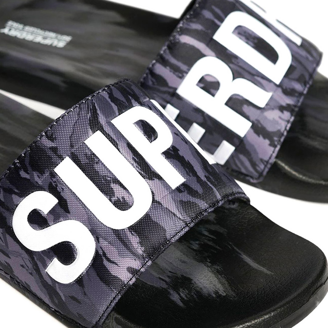 SUPERDRY CORE CAMO POOL SLIDE MF310278A-9TO Γκρί
