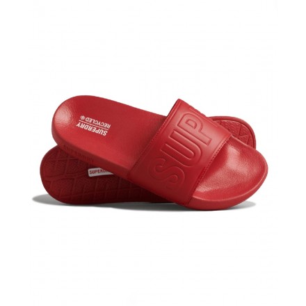 SUPERDRY CODE CORE POOL SLIDERS MF310222A-8EX Κόκκινο