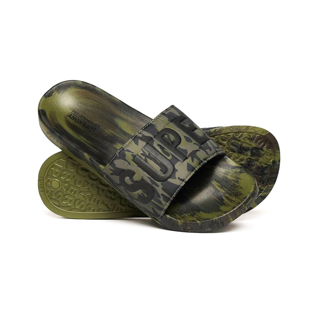 SUPERDRY CORE CAMO POOL SLIDE MF310278A-3DL Χακί
