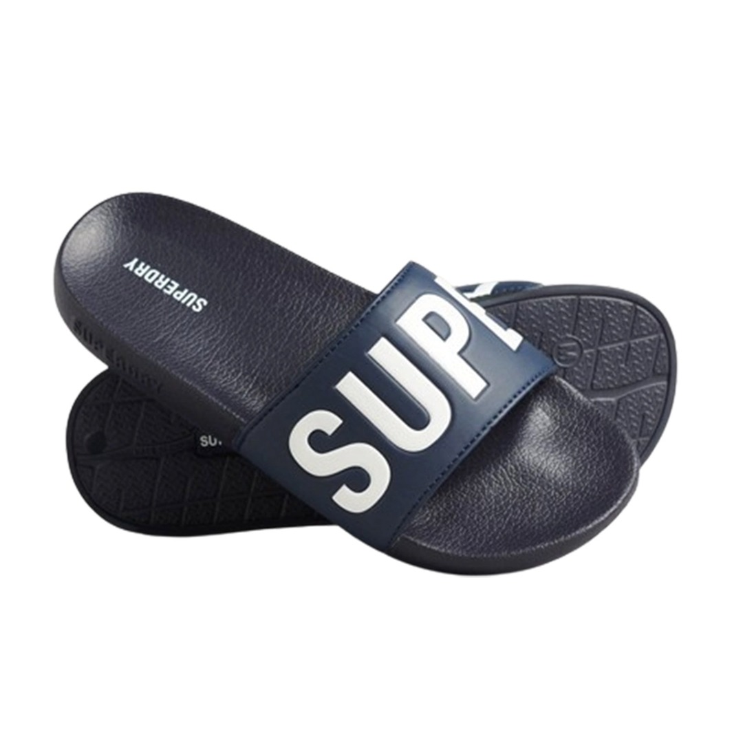 SUPERDRY D2 SDRY CORE VEGAN POOL SLIDE MF310256A-ECQ Blue