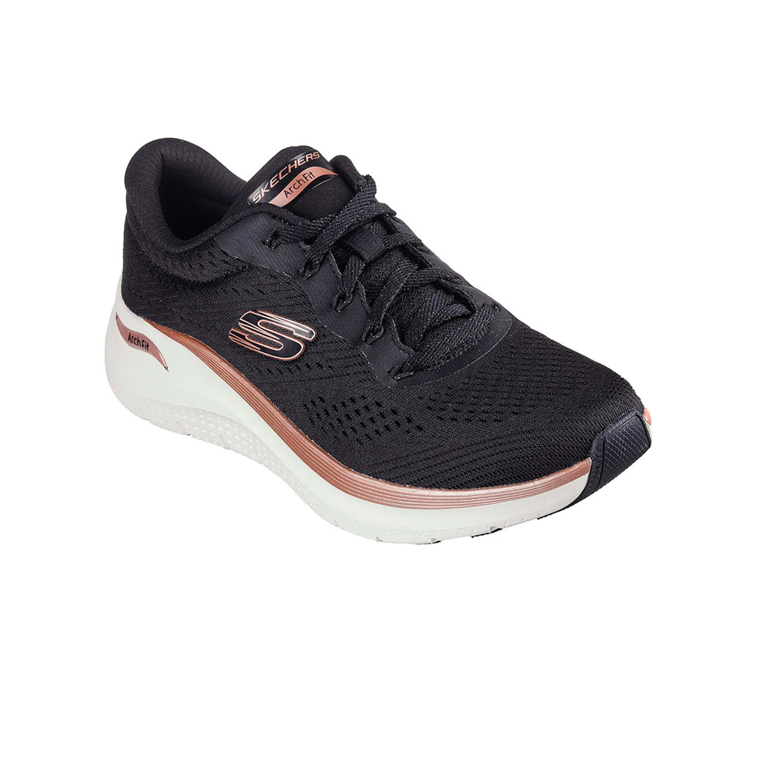 SKECHERS ARCH FIT ENGINEERED MESH LACE-UP W 150067-BKRG Black