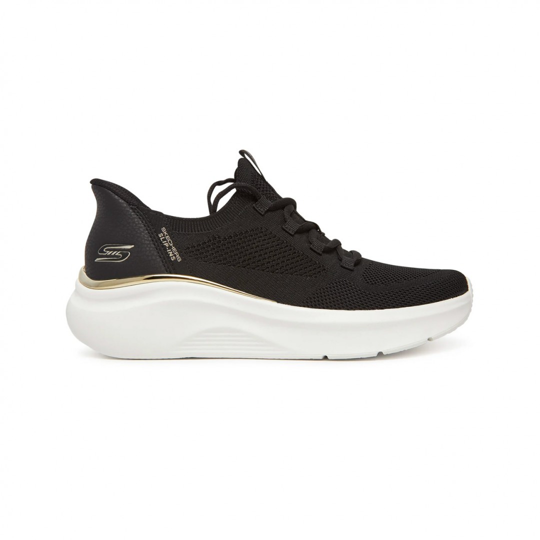 SKECHERS SLIP-INS ENGINEERED KNIT LACE UP 117617-BLK Μαύρο