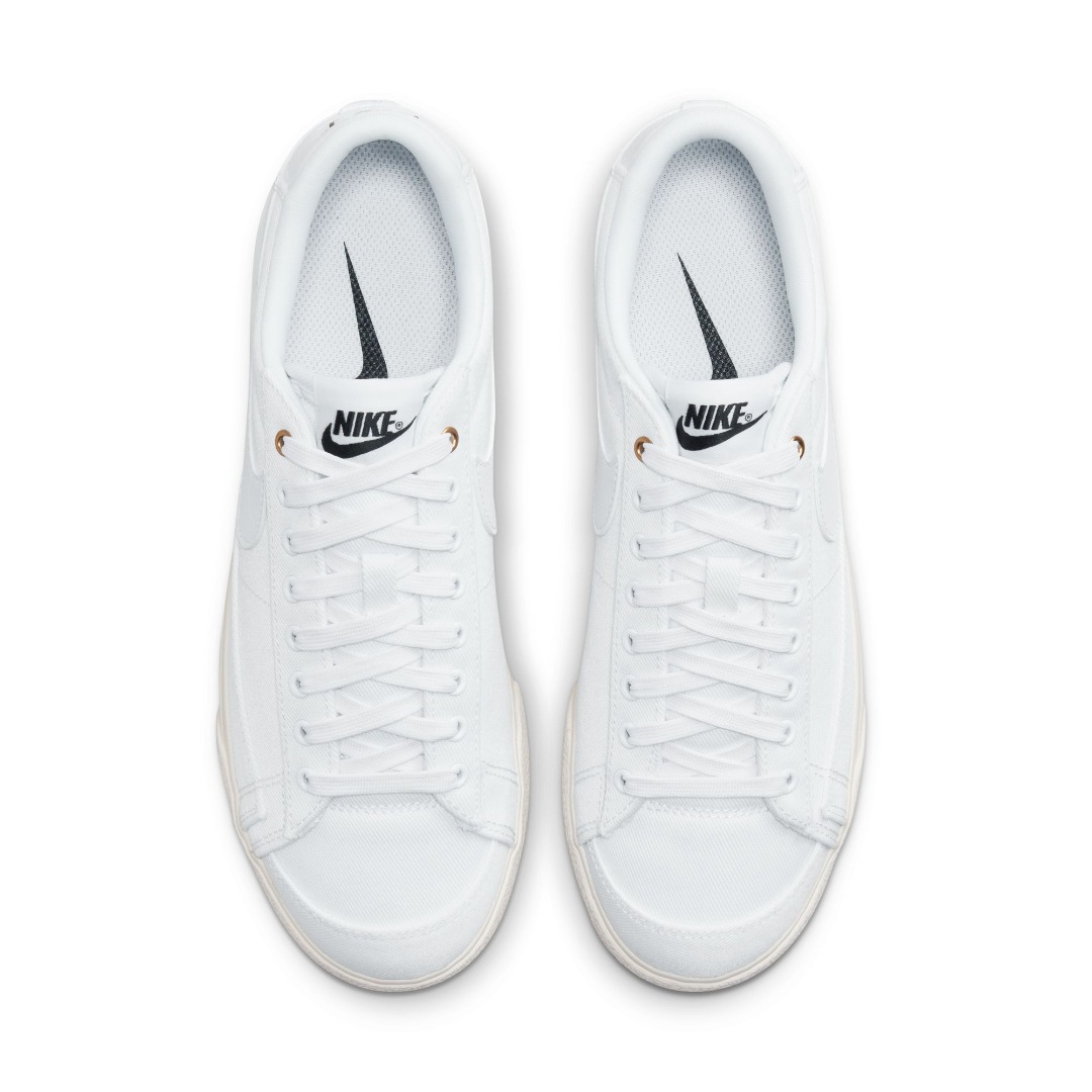 NIKE W BLAZER LOW PLATFORM CNVS DV7475-100 White