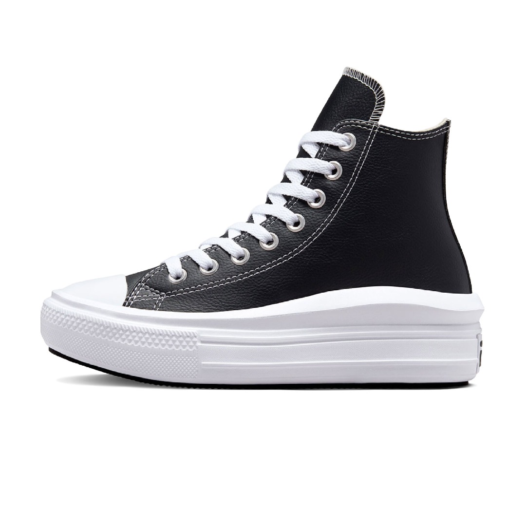 CONVERSE CHUCK TAYLOR ALL STAR MOVE PLATFORM FOUNDATIONAL LEATHER A04294C Black