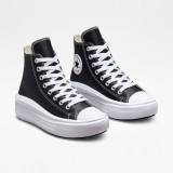 CONVERSE CHUCK TAYLOR ALL STAR MOVE PLATFORM FOUNDATIONAL LEATHER A04294C Black Image 1