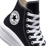 CONVERSE CHUCK TAYLOR ALL STAR MOVE PLATFORM FOUNDATIONAL LEATHER A04294C Black Image 4