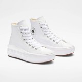CONVERSE CHUCK TAYLOR ALL STAR MOVE PLATFORM FOUNDATIONAL LEATHER A04295C Λευκό Εικόνα 1