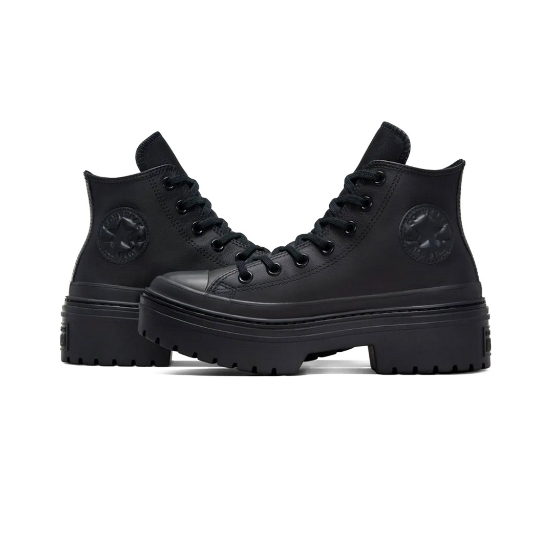 CONVERSE CHUCK TAYLOR ALL STAR HEEL LEATHER PLATFORM A10369C Μαύρο