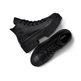 CONVERSE CHUCK TAYLOR ALL STAR HEEL LEATHER PLATFORM A10369C Μαύρο Εικόνα 4