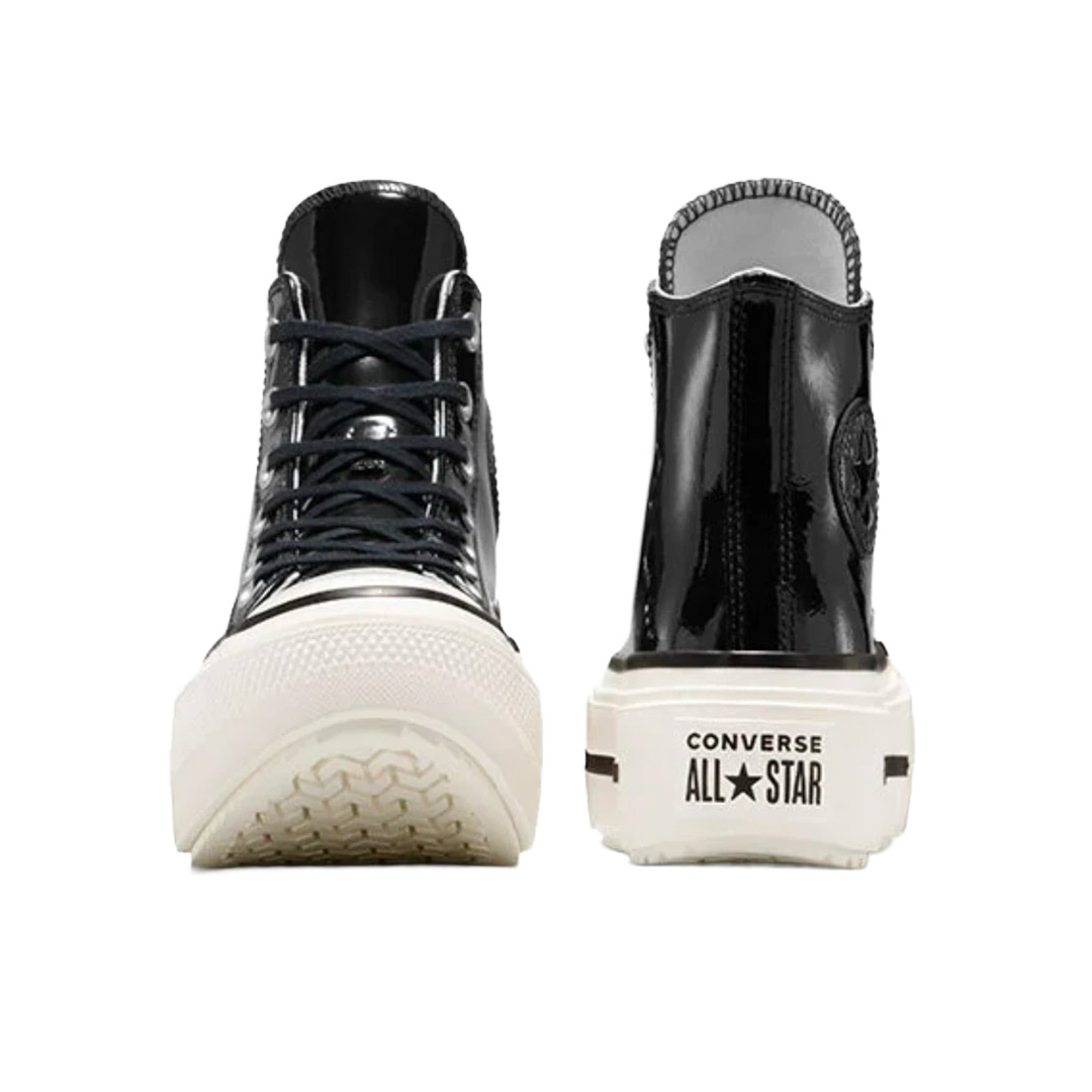 CONVERSE CHUCK TAYLOR ALL STAR LIFT DOUBLE PLATFORM LEATHER A12977C Μαύρο