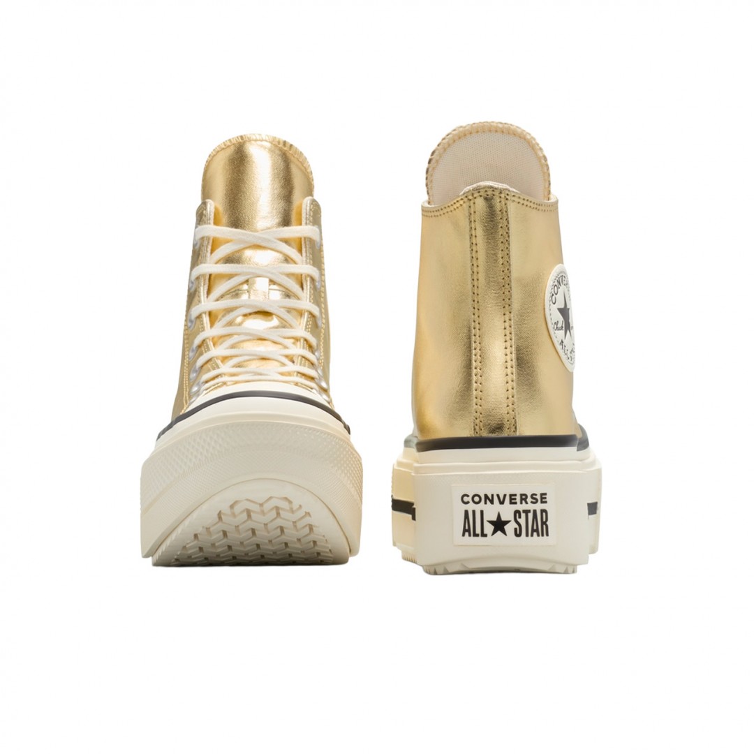 CONVERSE CHUCK TAYLOR ALL STAR DOUBLE STACK METALLIC A15164C Χρυσό