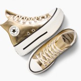 CONVERSE CHUCK TAYLOR ALL STAR DOUBLE STACK METALLIC A15164C Χρυσό Εικόνα 2