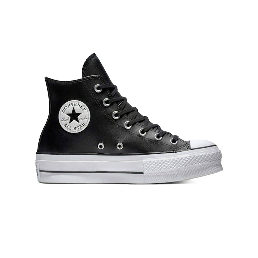 CONVERSE CHUCK TAYLOR ALL STAR CLEAN LEATHER PLATFORM 561675C Μαύρο