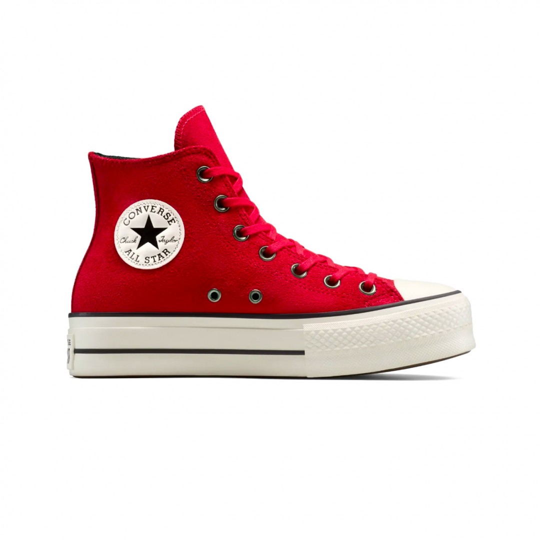CONVERSE CHUCK TAYLOR ALL STAR PLATFORM COLORFUL SUEDE A14515C Κόκκινο