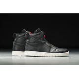 JORDAN AIR 1 HIGH ZIP SHOE AQ3742 Black Image 