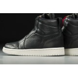 JORDAN AIR 1 HIGH ZIP SHOE AQ3742 Black Image 2