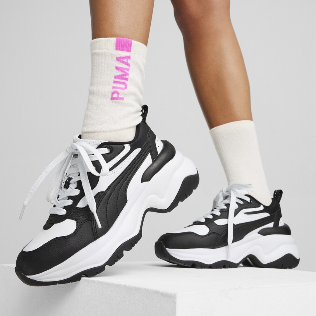 PUMA CILIA WEDGE 393915-07 White-Black