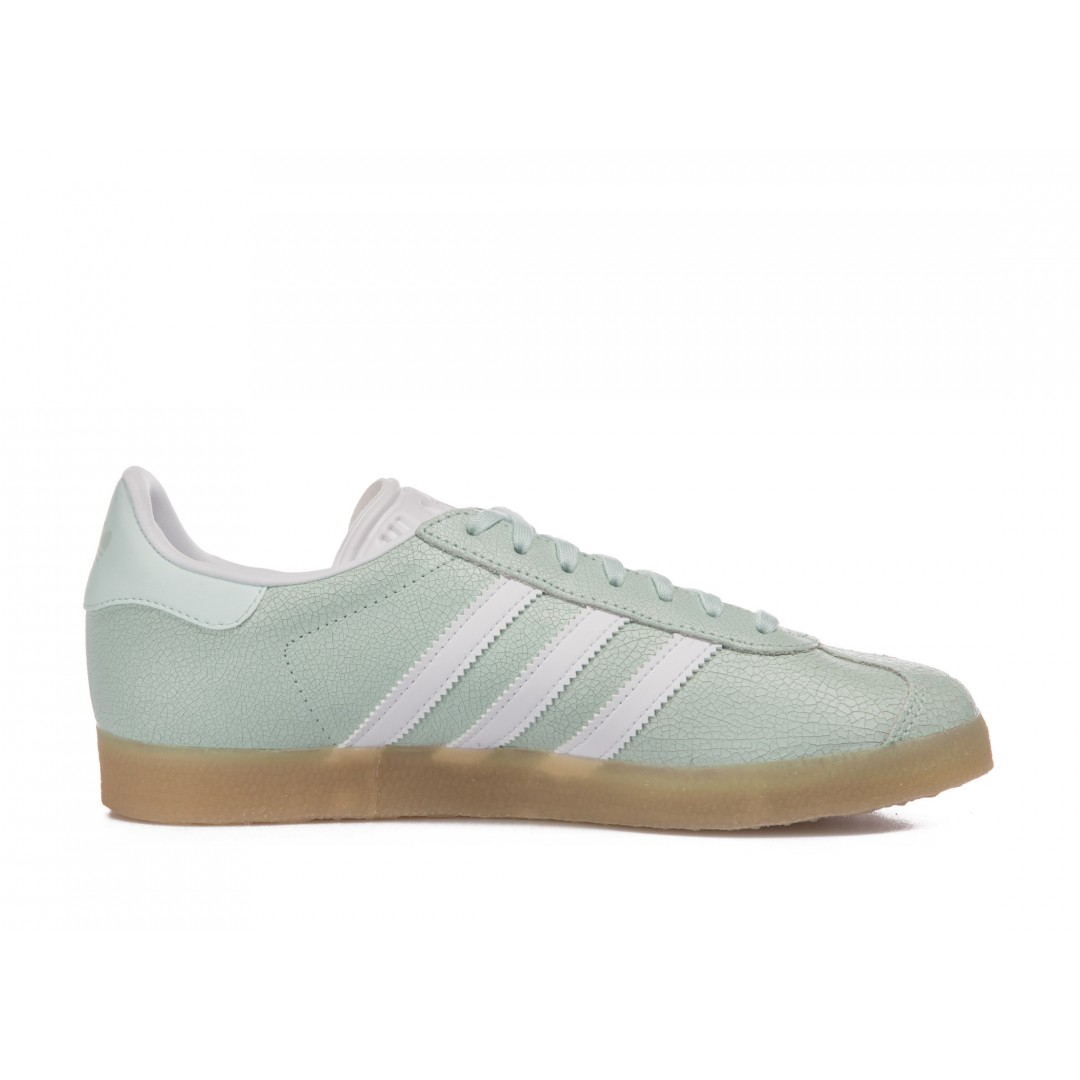 adidas gazelle silver green womens Women's adidas Gazelle Bold Clear Mint/Lucid Blue/Gold Metallic / 7.5 main image 1