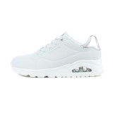 SKECHERS UNO-SHIMMER AWAY 155196-WSL White Image 