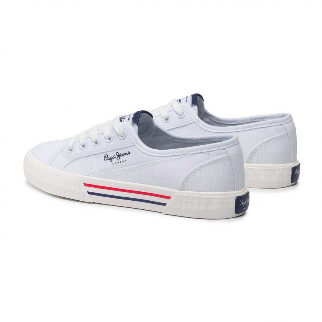 PEPE JEANS BRADY BASIC W PLS31287-800 Λευκό
