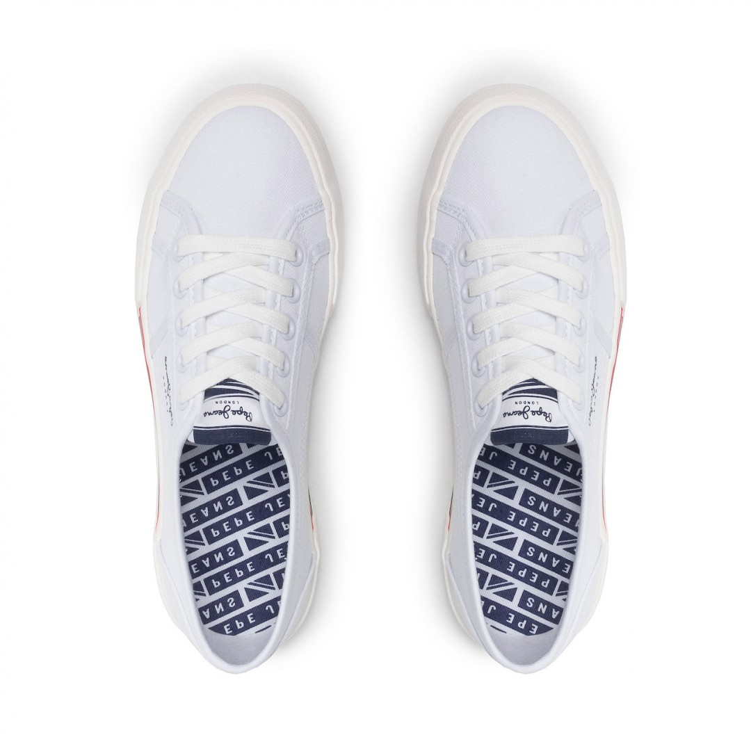 PEPE JEANS BRADY BASIC W PLS31287-800 Λευκό
