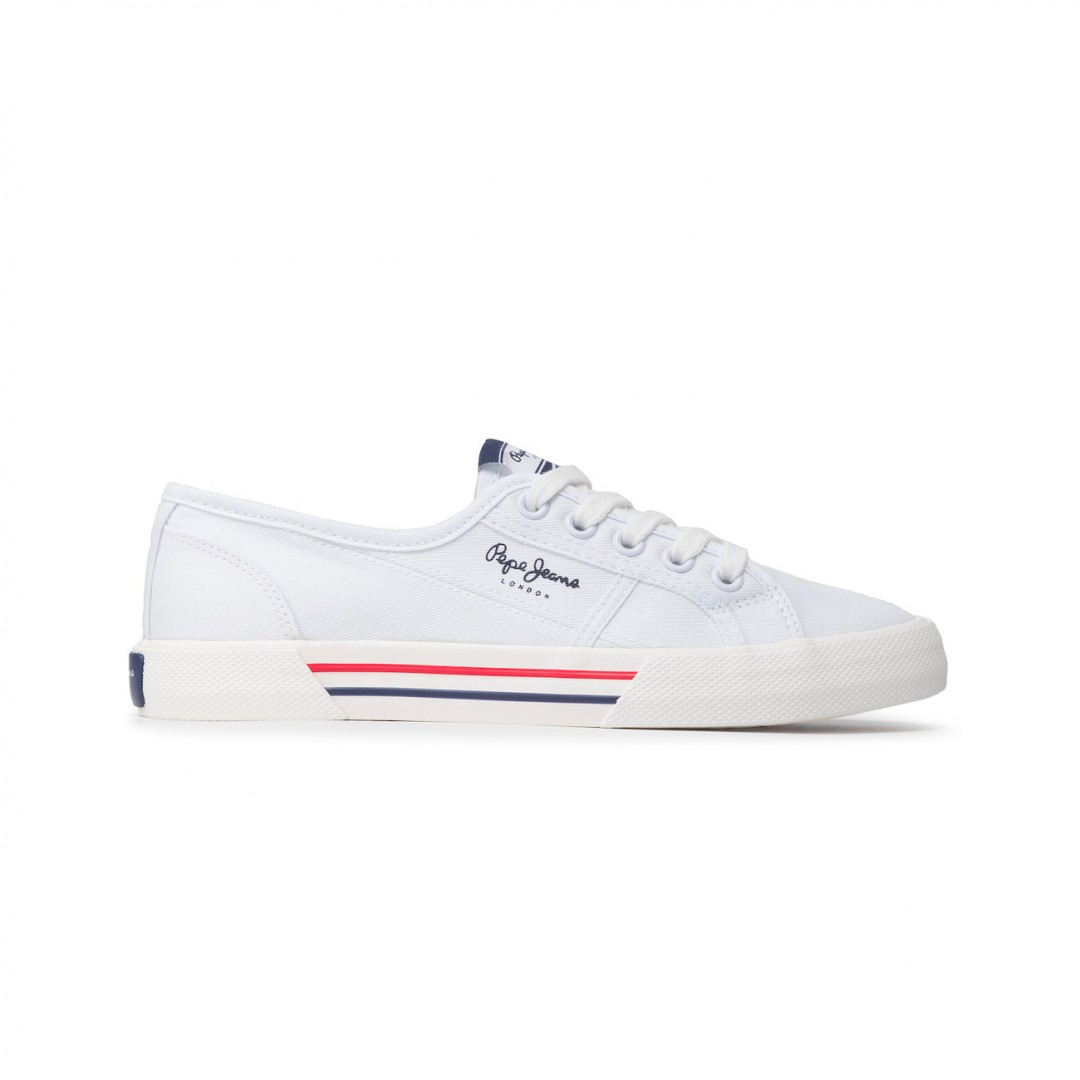 PEPE JEANS BRADY BASIC W PLS31287-800 Λευκό