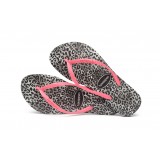 HAVAIANAS SLIM LEOPARD 4145480-0090 Λευκό-Μαυρο Εικόνα 2