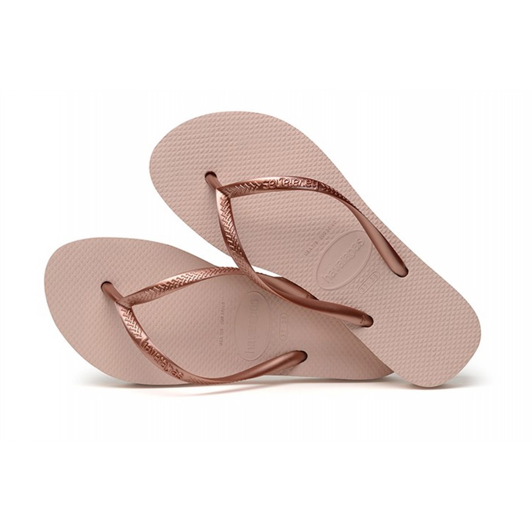 HAVAIANAS SLIM PLATFORM 4144537-3581 Pink Gold