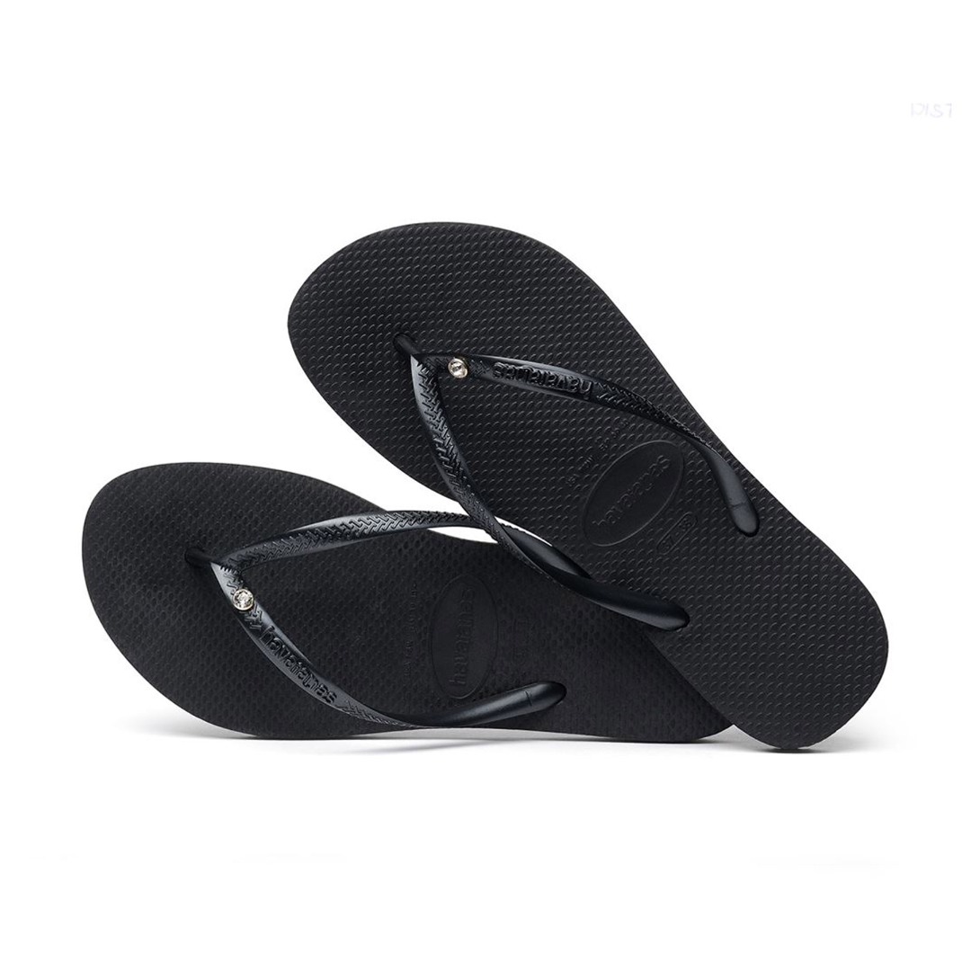 HAVAIANAS SLIM CRYSTAL SW II 4145651-0090 Black