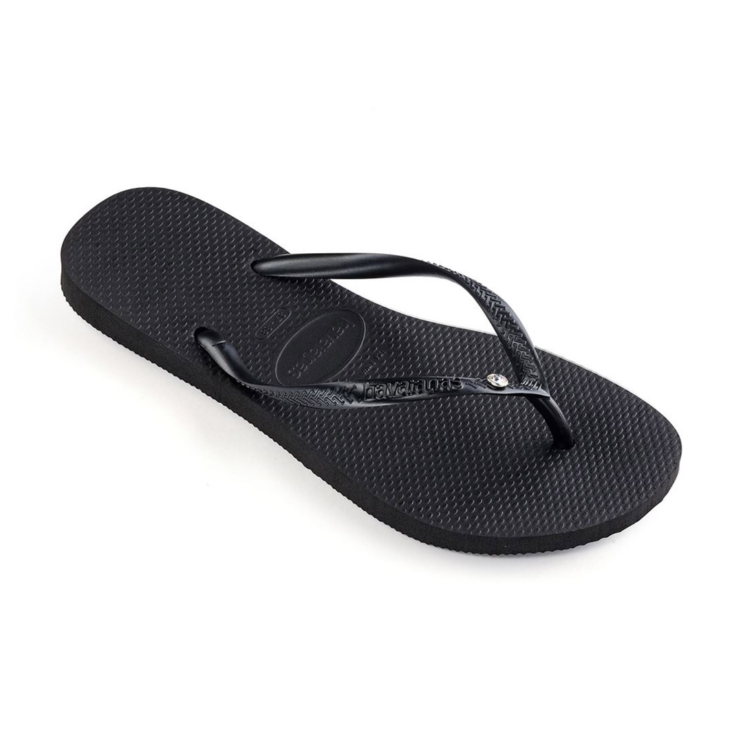 HAVAIANAS SLIM CRYSTAL SW II 4145651-0090 Black