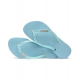 HAVAIANAS SLIM GLITTER FLOURISH 4147122-1671 Siel Image 0