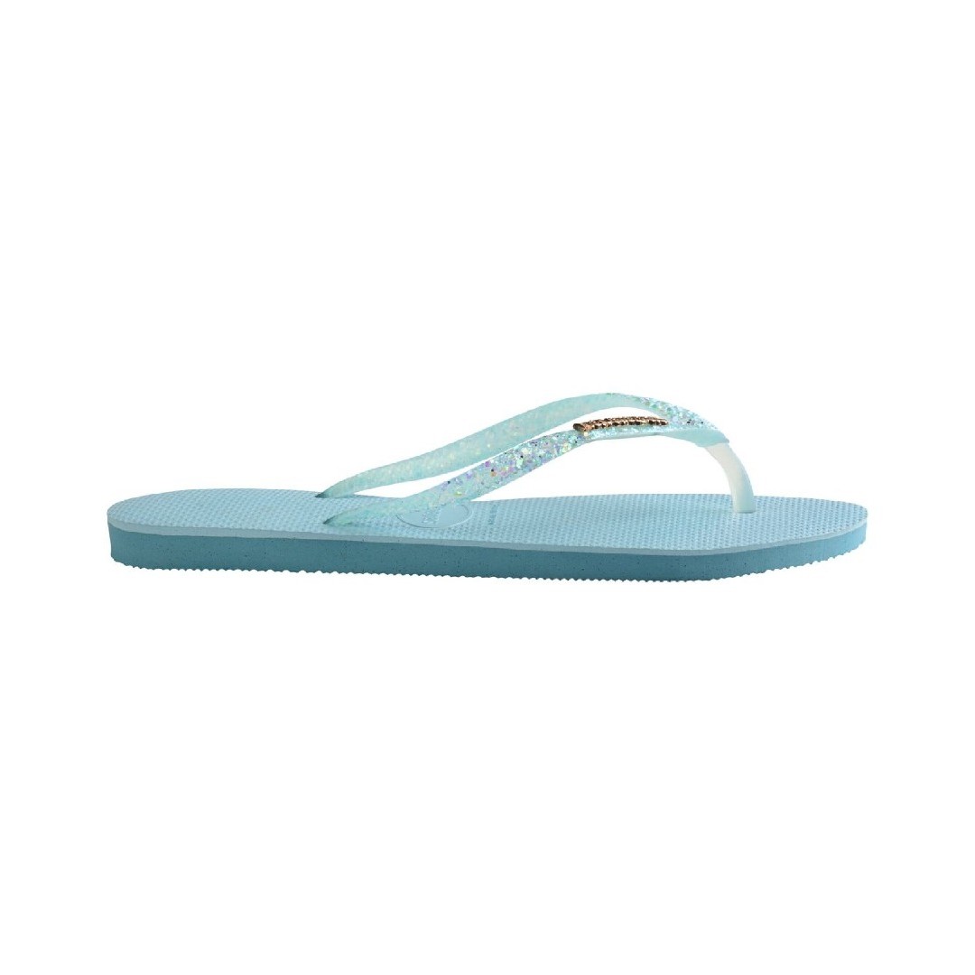 HAVAIANAS SLIM GLITTER FLOURISH 4147122-1671 Siel
