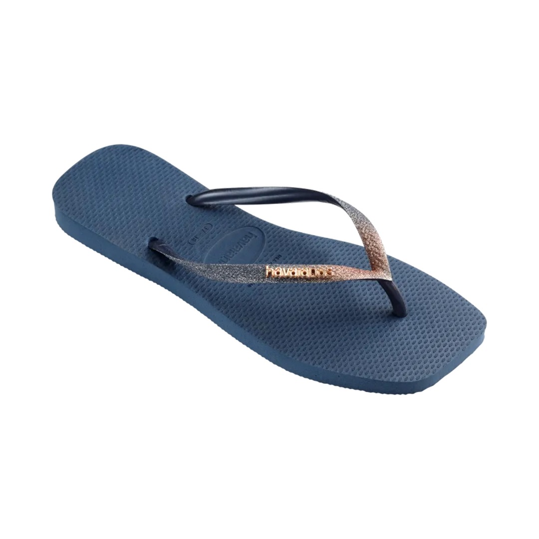 HAVAIANAS SQUARE GLITTER 4148102-0089 Μπλε