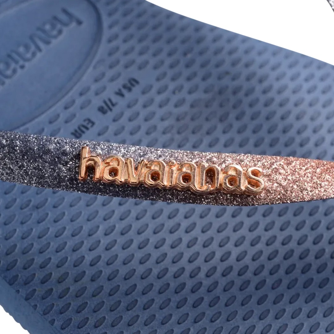 HAVAIANAS SQUARE GLITTER 4148102-0089 Μπλε