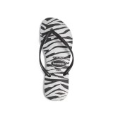 HAVAIANAS HAV.SLIM AMINALS GLITTER 4147852-0090 White-Black Image 